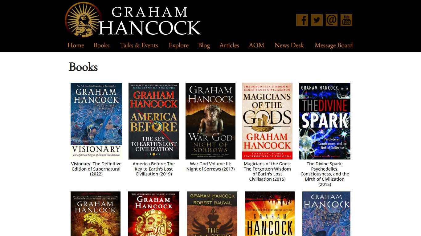 Books by Graham Hancock - Graham Hancock Official Website