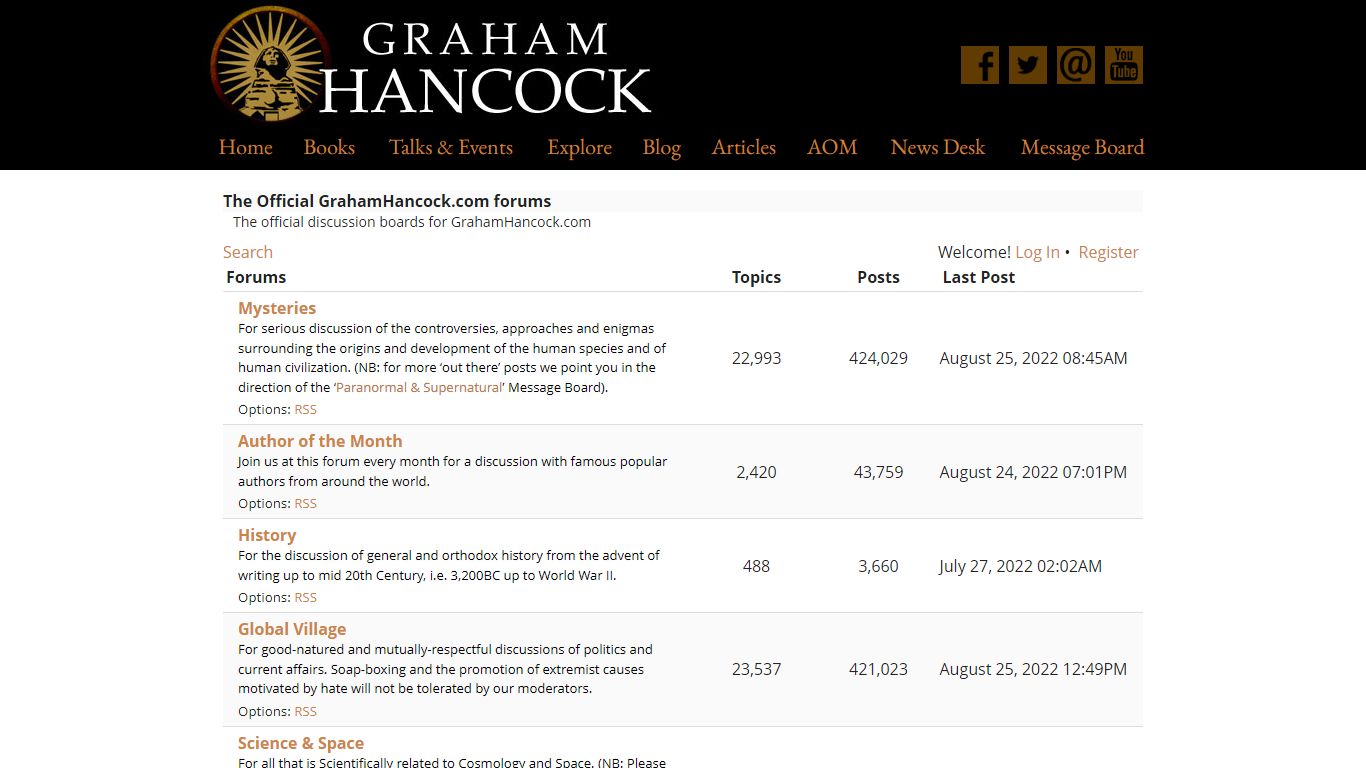 GrahamHancock.com Forums - Graham Hancock Official Website