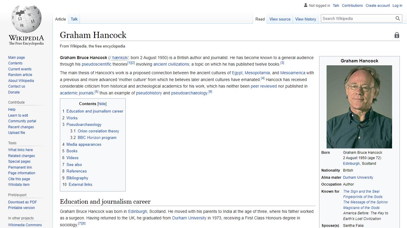 Graham Hancock - Wikipedia